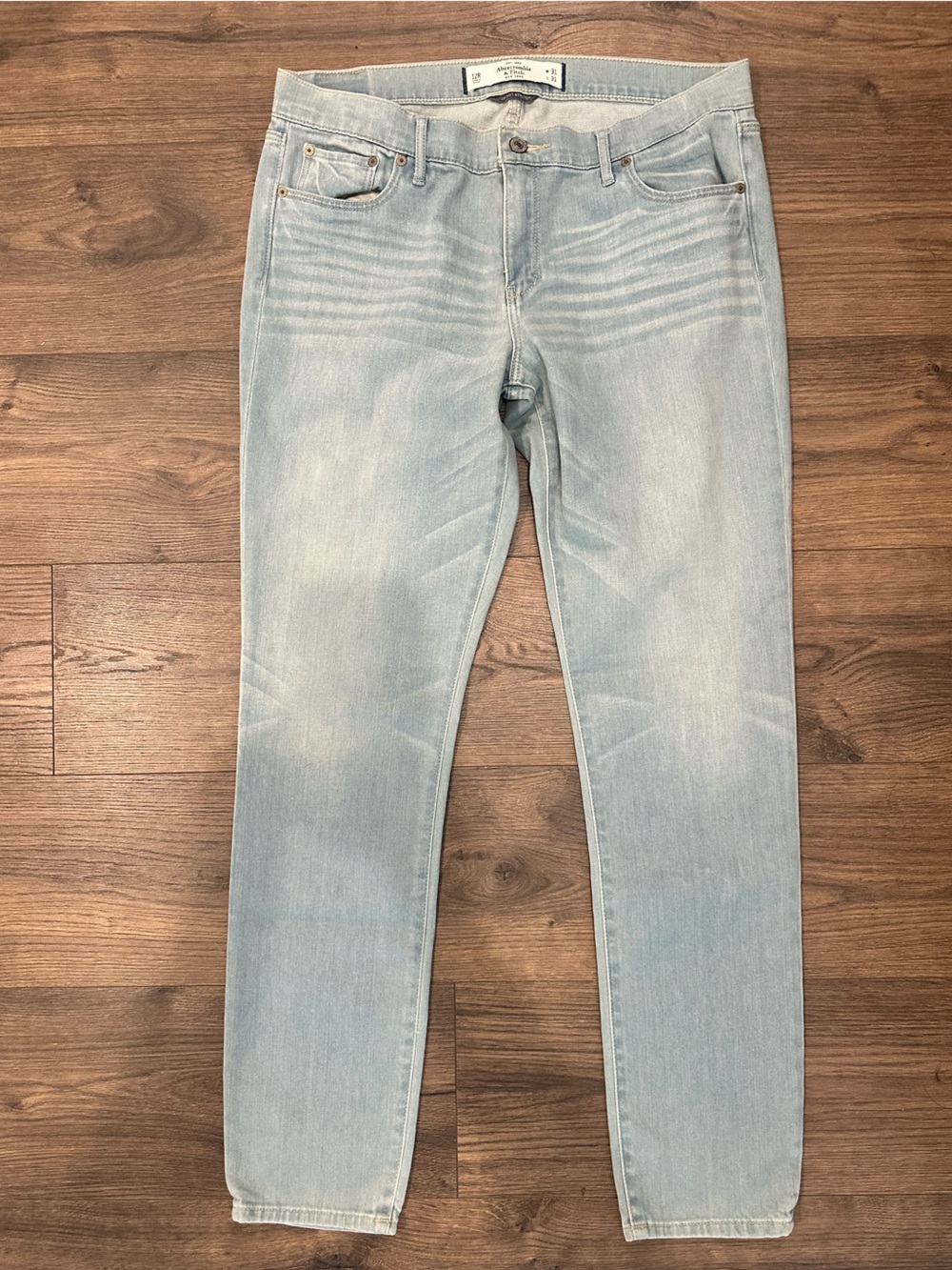 Abercrombie & Fitch Light Blue Brett Skinny Jeans